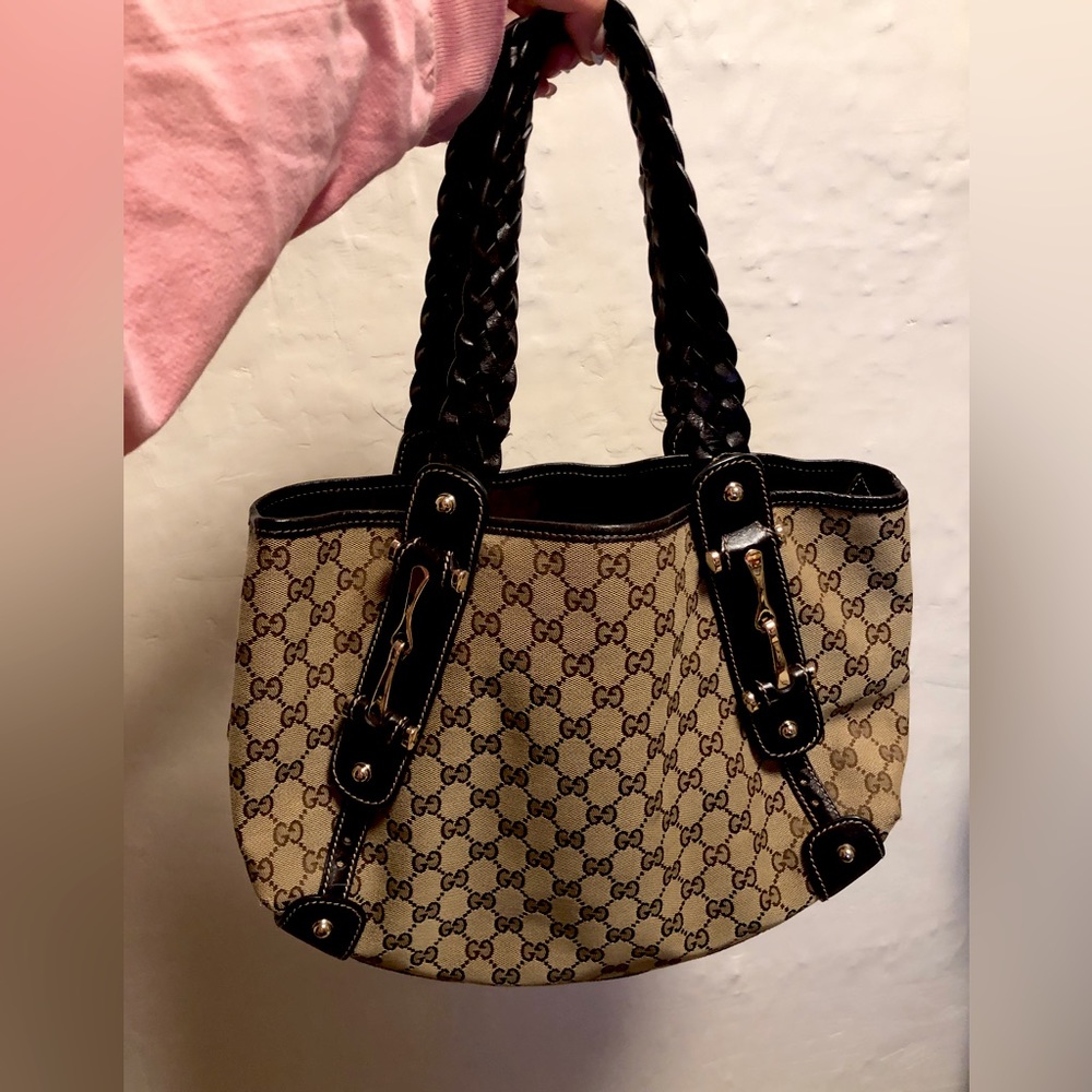 Gucci GG Canvas Pelham Tote - Authentic